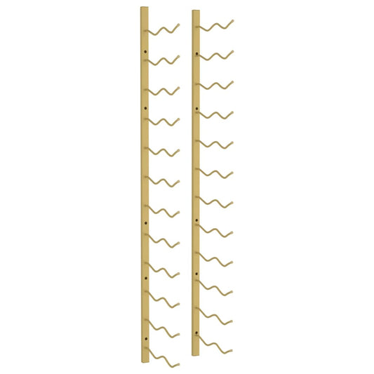 Wand-Weinregal für 24 Flaschen Golden Eisen