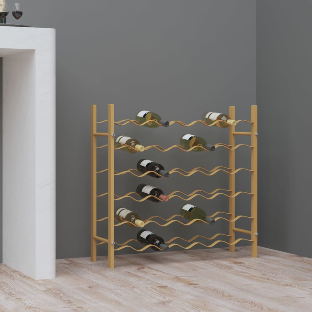 Vinreol til 36 flasker Golden Metal