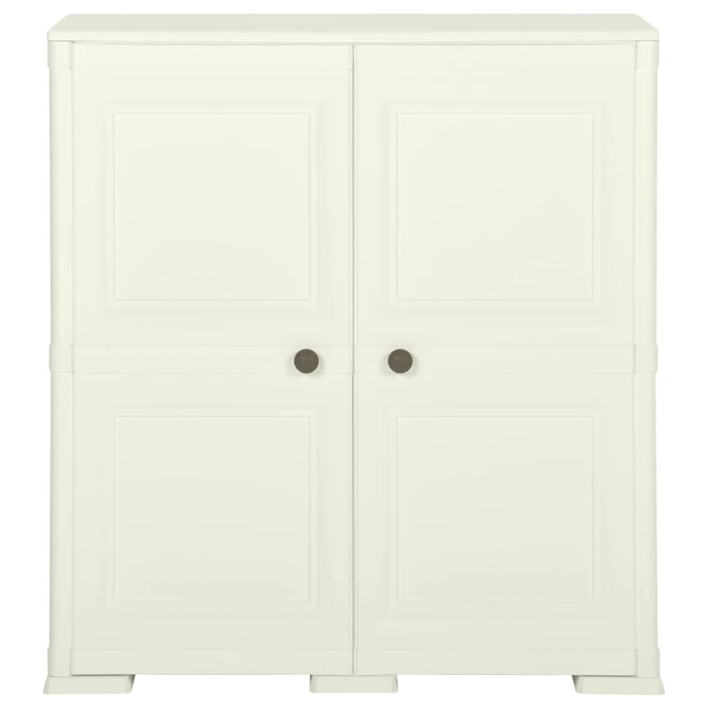 Kunststoffschrank 79x43x85,5 cm Holzdesign Vanilleeis