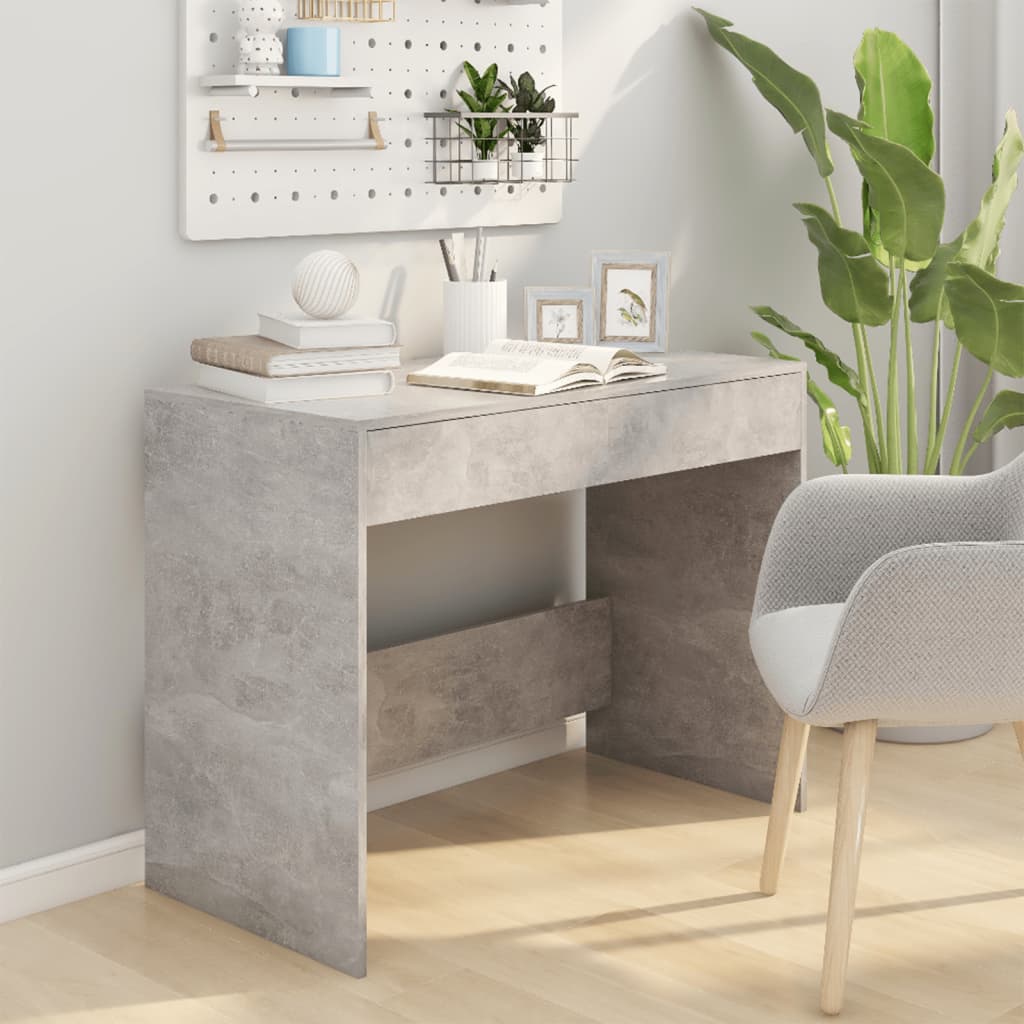 Schreibtisch Betongrau 101x50x76,5 cm Holzwerkstoff