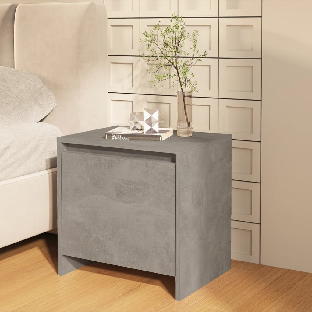 Nachttisch Betongrau 45x34x44,5 cm Holzwerkstoff