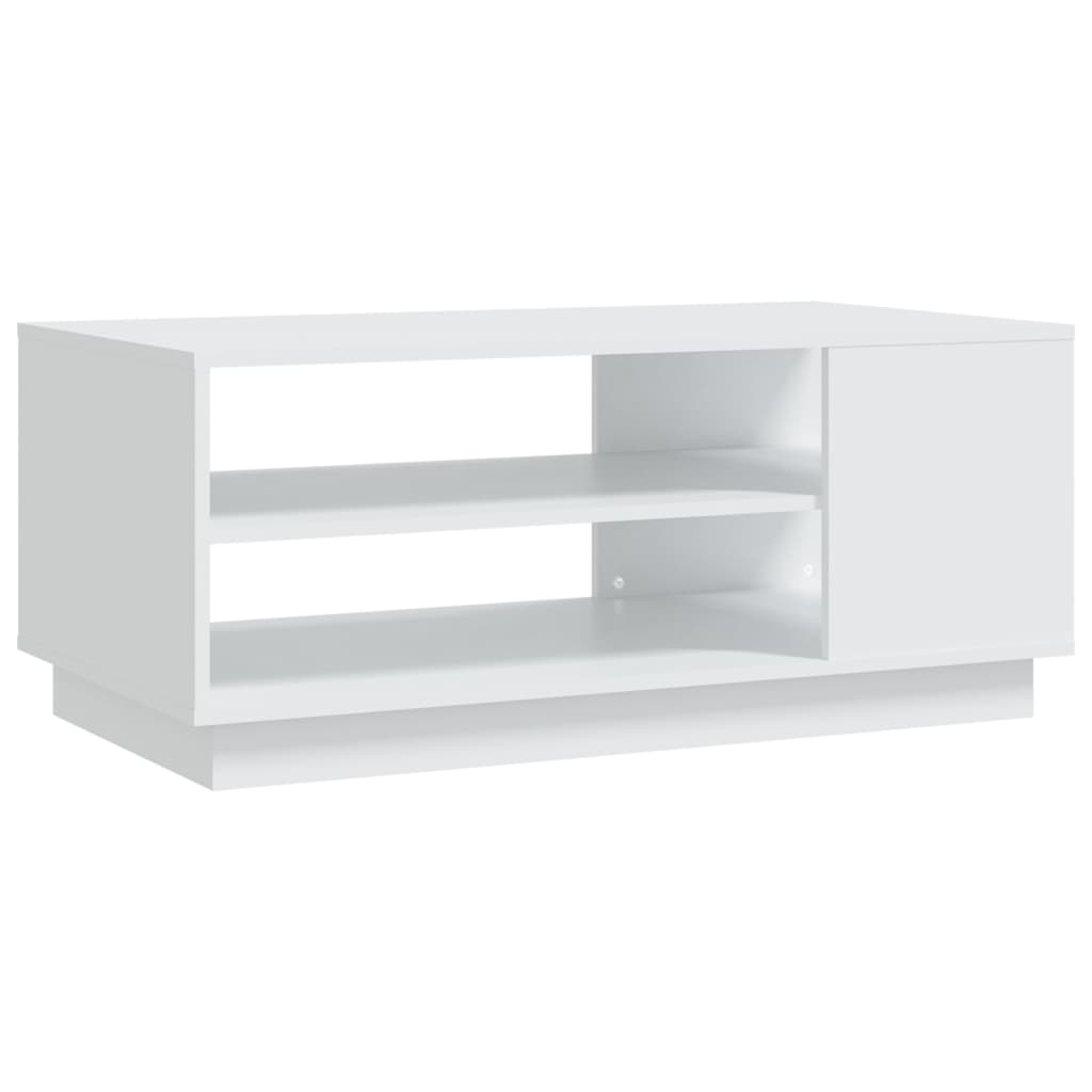 Sofabord Hvid 102x55x43 cm Træ Materiale
