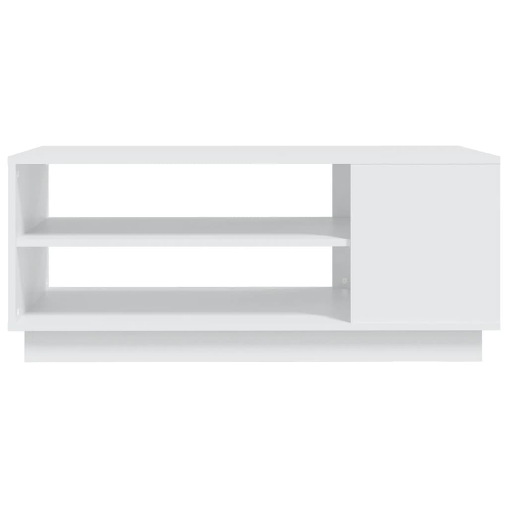 Sofabord Hvid 102x55x43 cm Træ Materiale