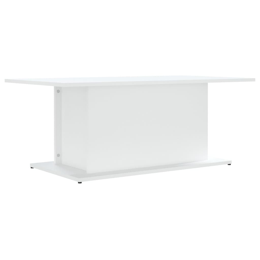Sofabord Hvid 102x55,5x40 cm Træ Materiale