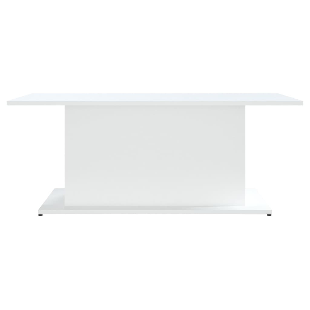 Sofabord Hvid 102x55,5x40 cm Træ Materiale