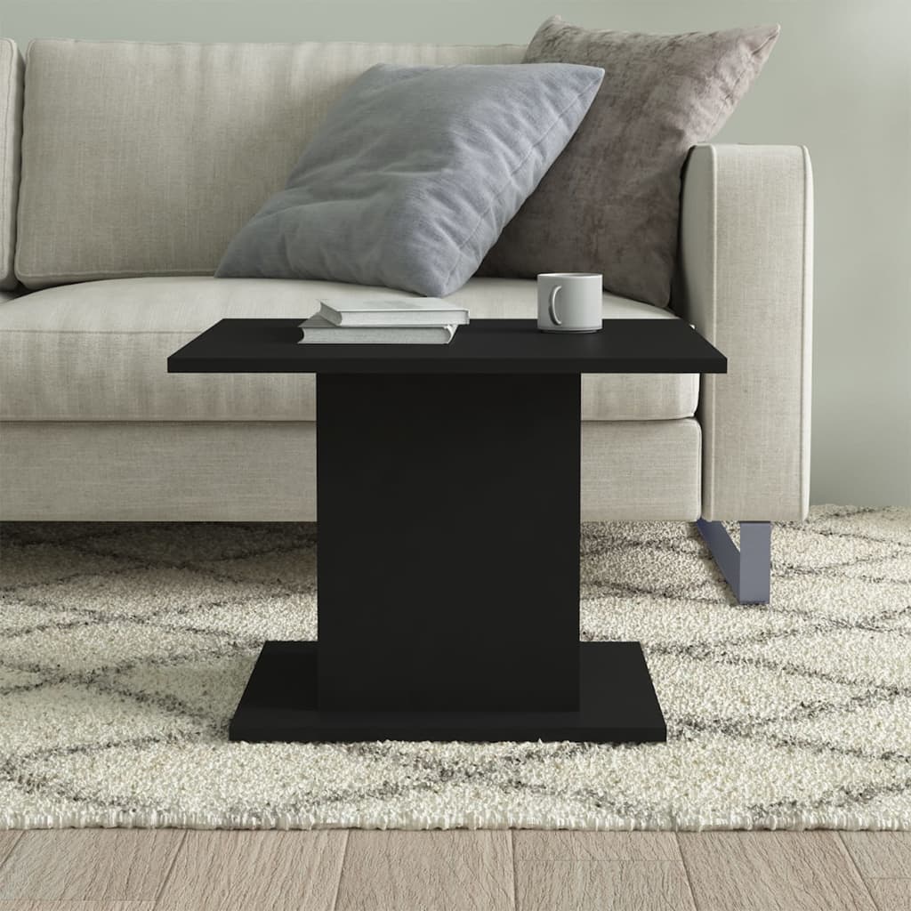 Sofabord Sort 55,5x55,5x40 cm Træ Materiale