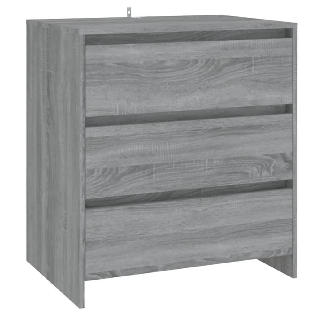 Skænk Grå Sonoma 70x41x75 cm Træmateriale