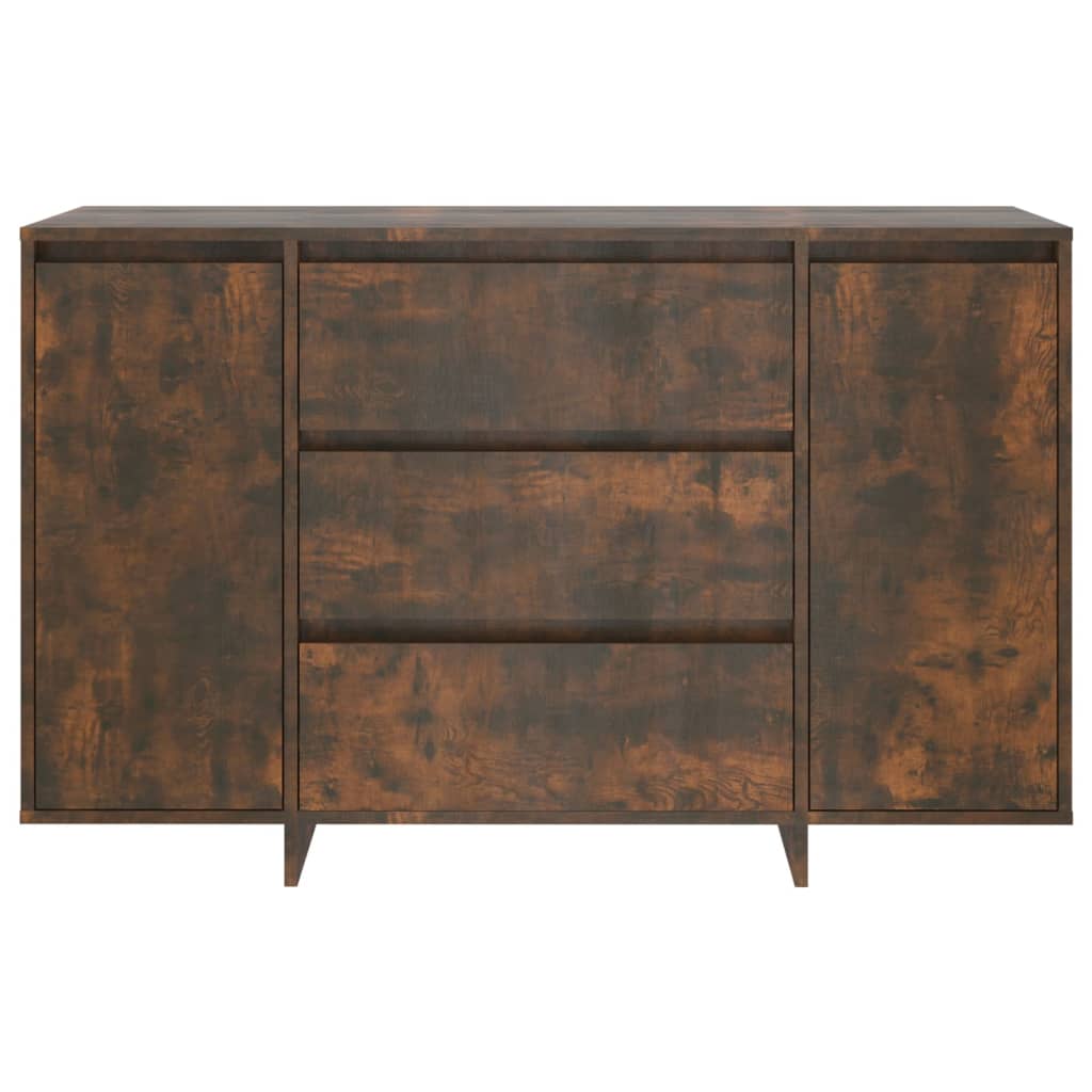 Skænk med 3 skuffer røget eg 120x41x75 cm