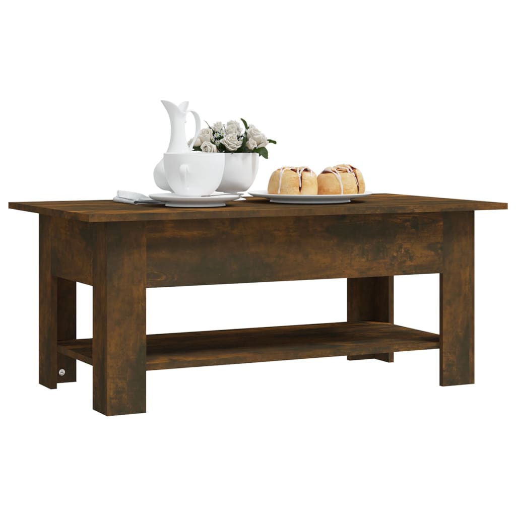 Sofabord røget eg 102x55x42 cm træmateriale