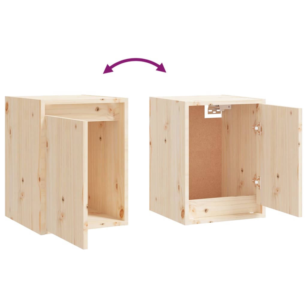 Overskab 30x30x40 cm massiv fyrretræ