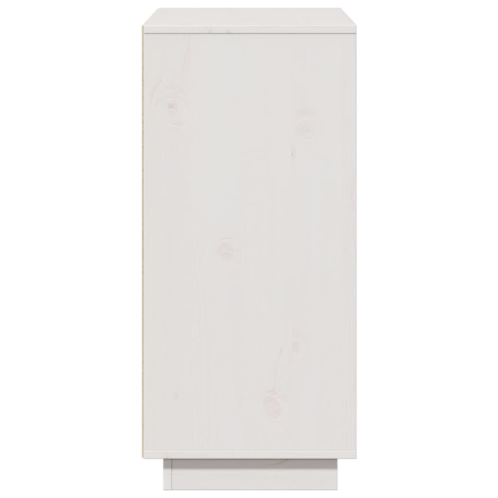 Sideboard Weiß 60x34x75 cm Massivholz Kiefer
