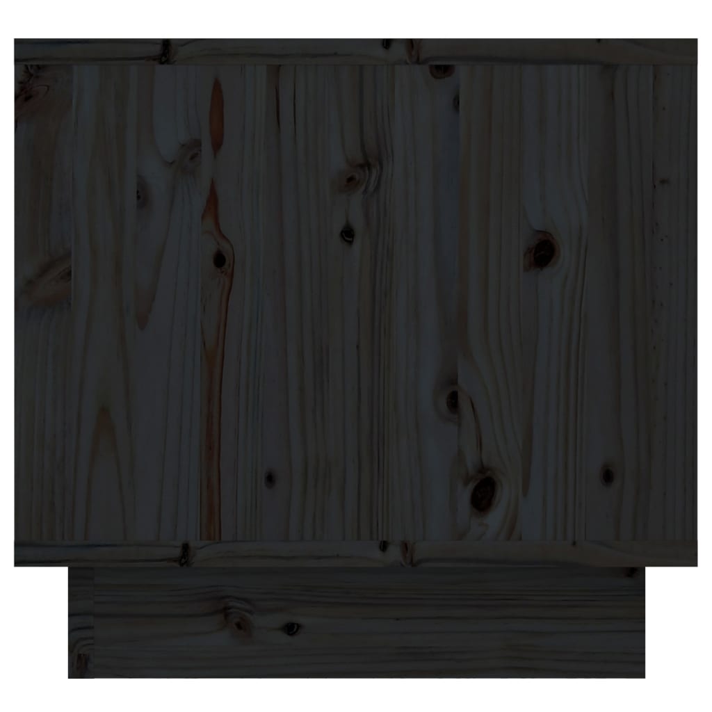 Nachttische 2 Stk. Schwarz 35x34x32 cm Massivholz Kiefer