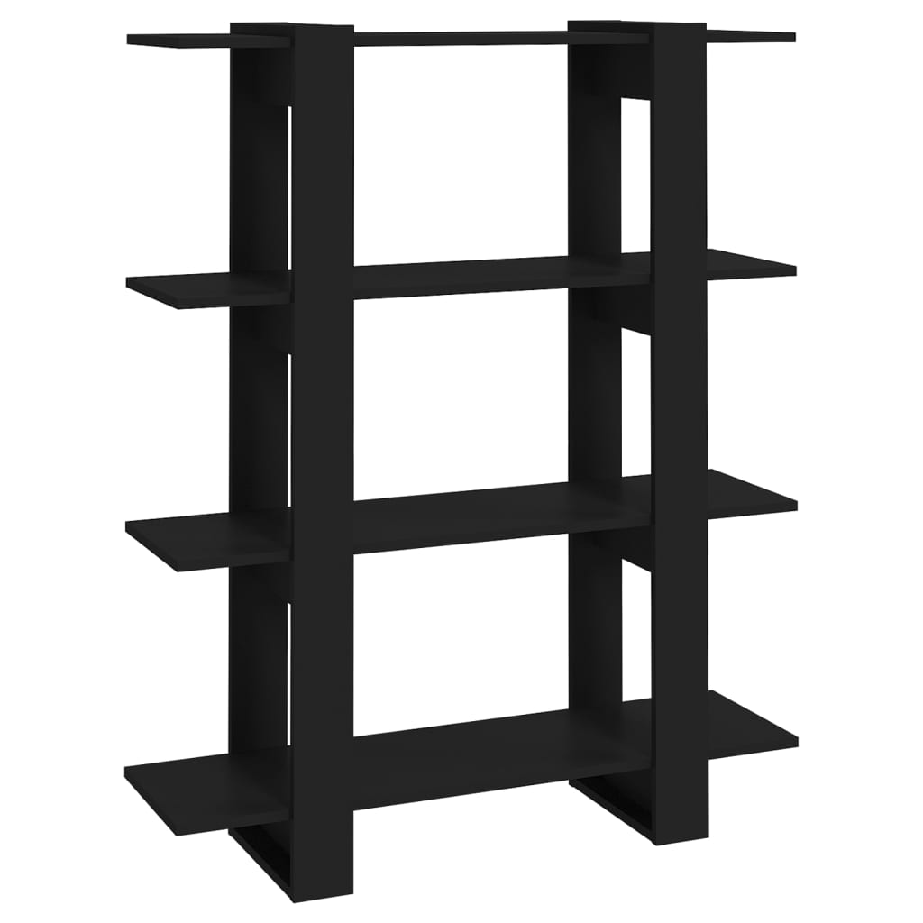 Bogreol/rumdeler Sort 100x30x123,5 cm