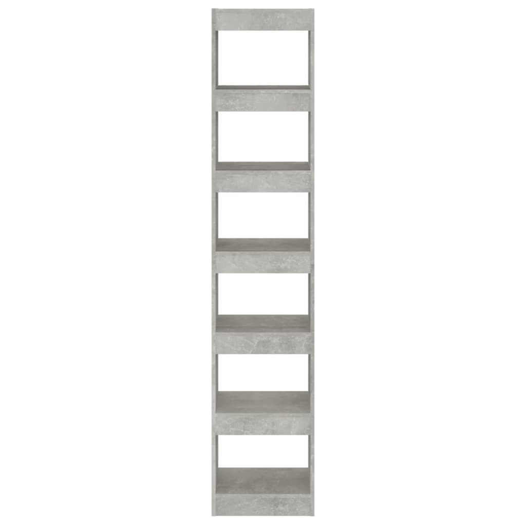 Bücherregal/Raumteiler Betongrau 40x30x198 cm