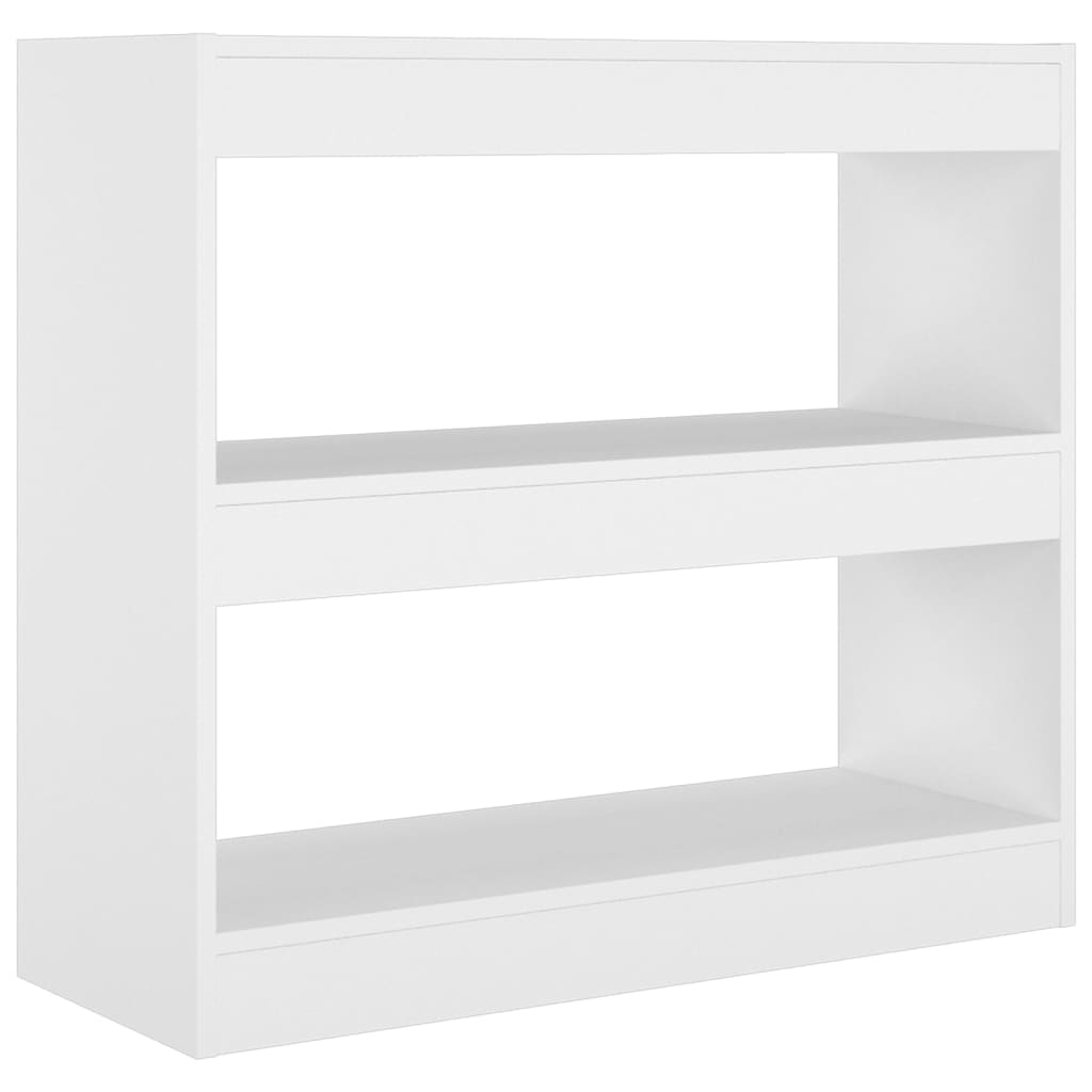 Bogreol/rumdeler Hvid 80x30x72 cm