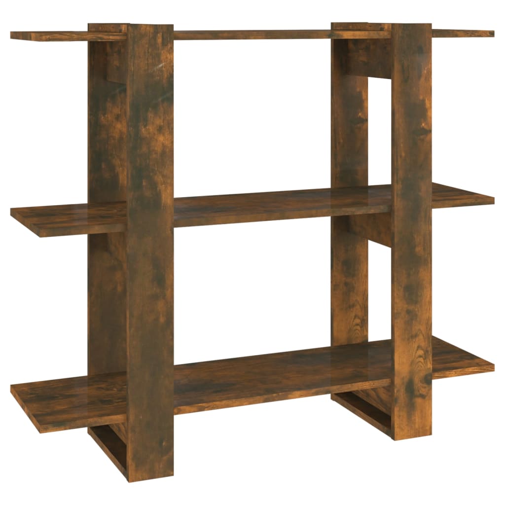 Bogreol/rumdeler Røget eg 100x30x87 cm