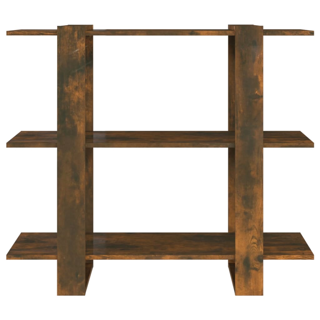 Bogreol/rumdeler Røget eg 100x30x87 cm
