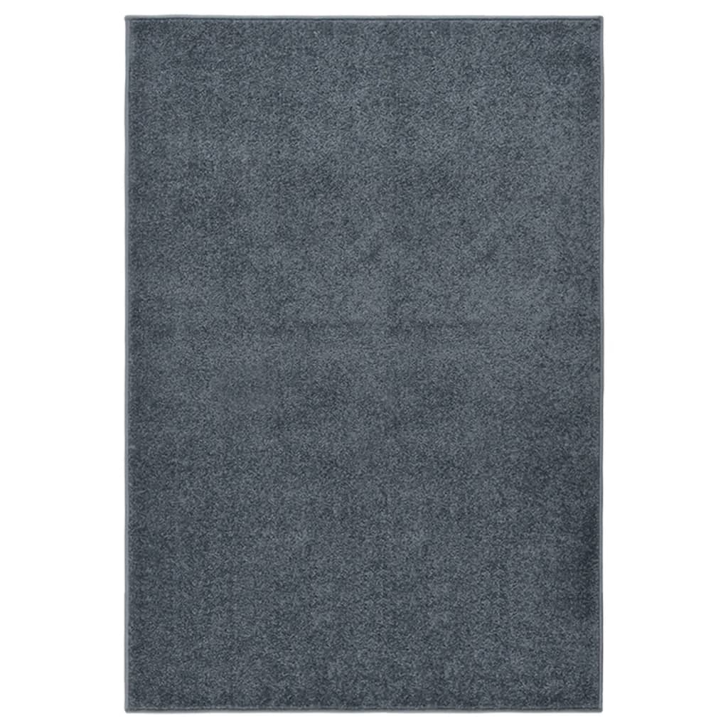 Teppich Kurzflor 160x230 cm Anthrazit