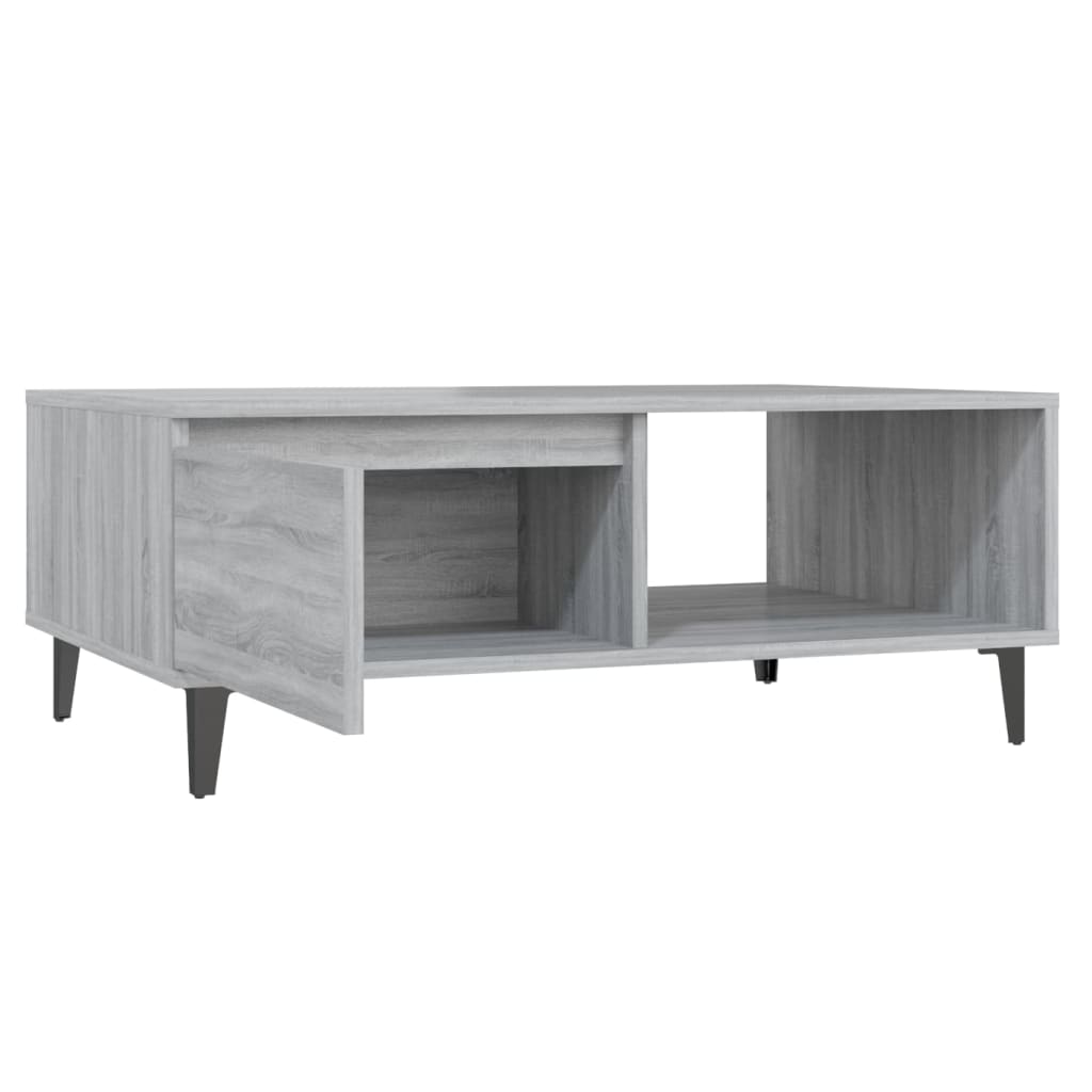 Couchtisch Grau Sonoma 90x60x35 cm Holzwerkstoff