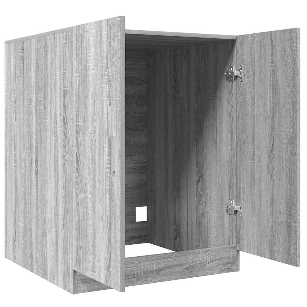 Waschmaschinenschrank Grau Sonoma 71x71,5x91,5 cm