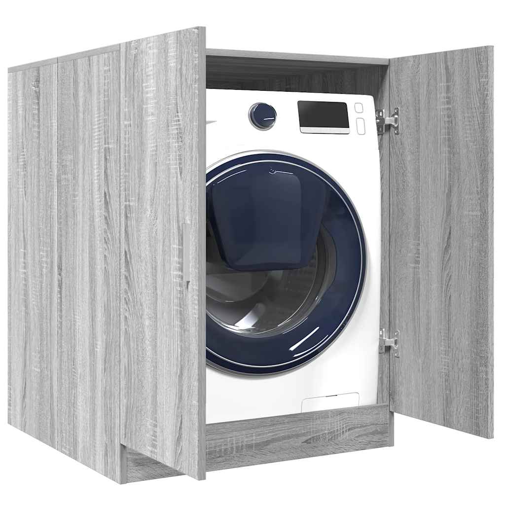 Waschmaschinenschrank Grau Sonoma 71x71,5x91,5 cm