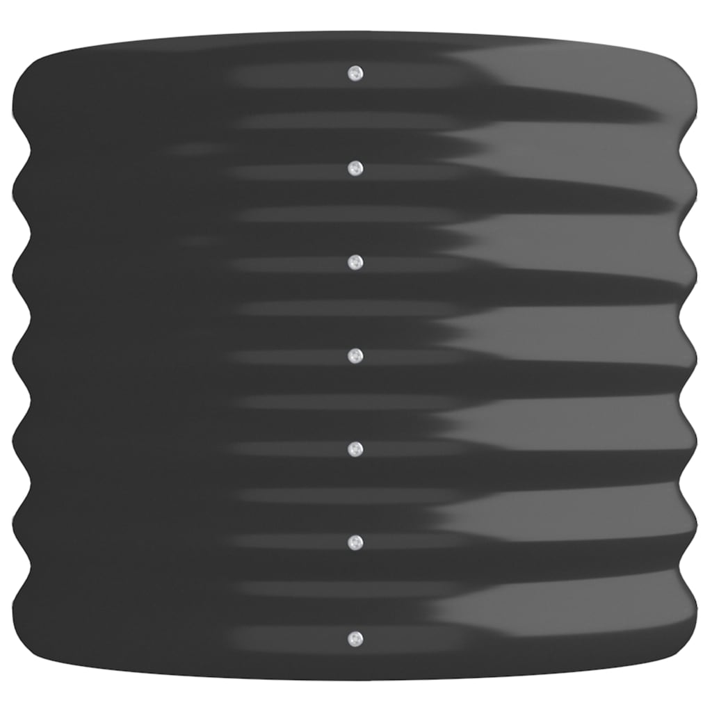 Hochbeet Verzinkter Stahl 114x40x36 cm Anthrazit