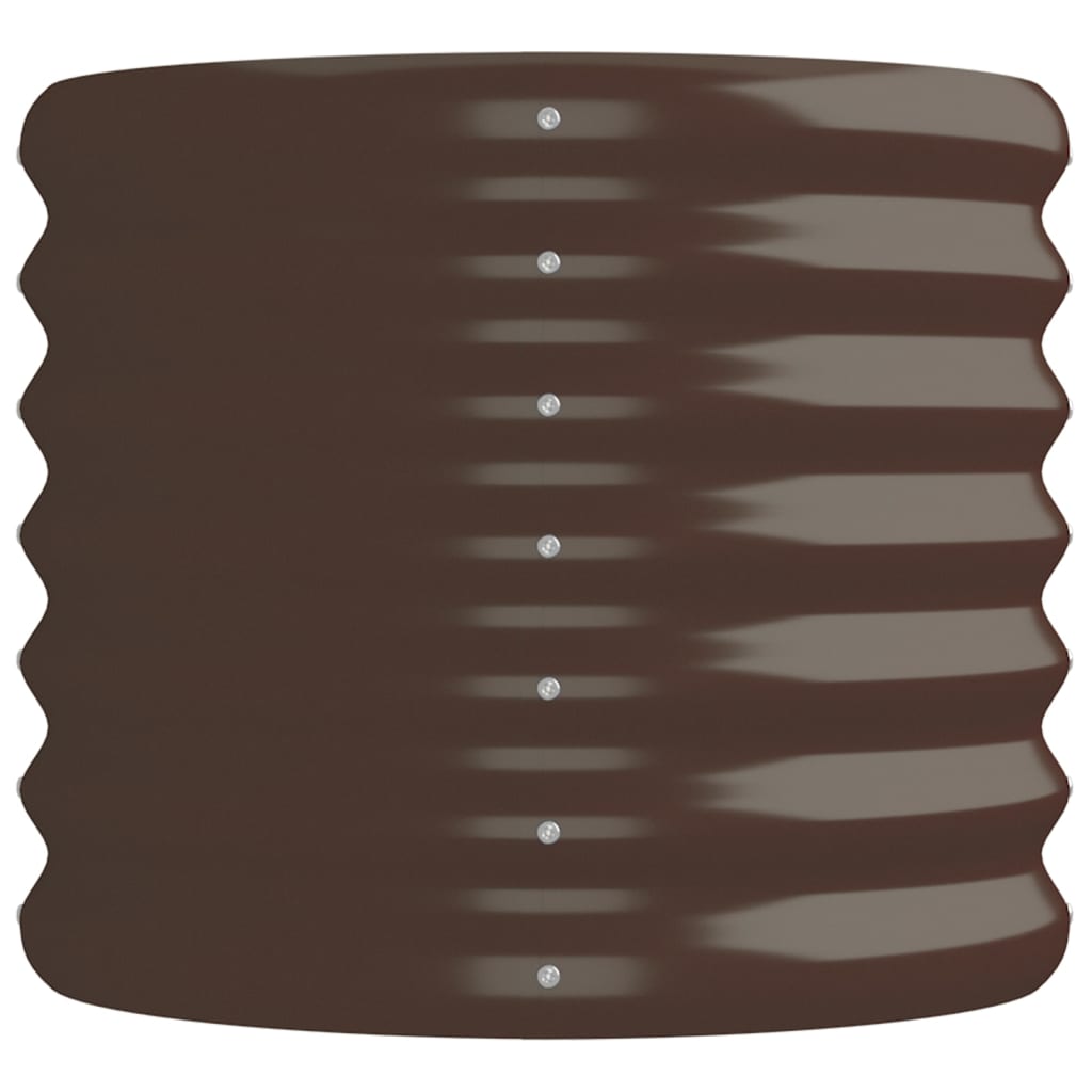 Hochbeet Verzinkter Stahl 152x40x36 cm Braun