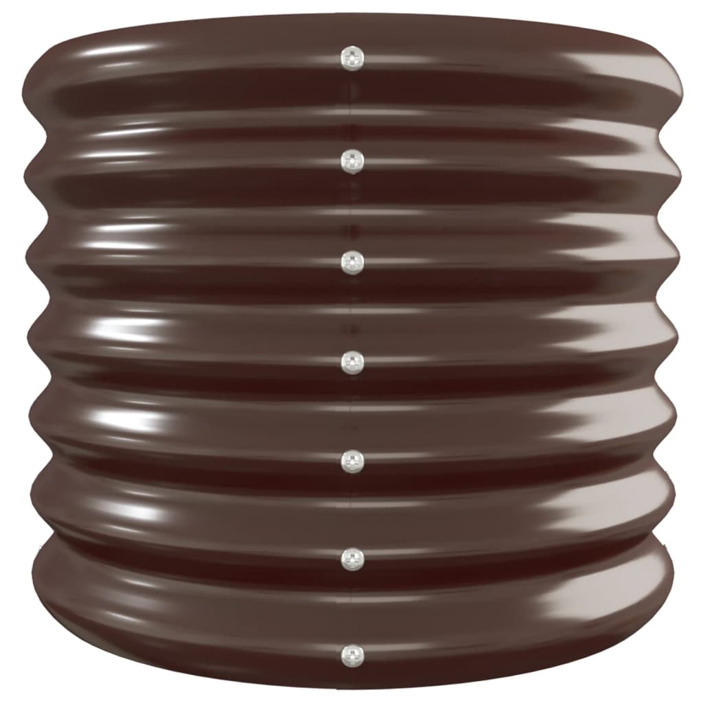 Hochbeet Verzinkter Stahl 260x40x36 cm Braun