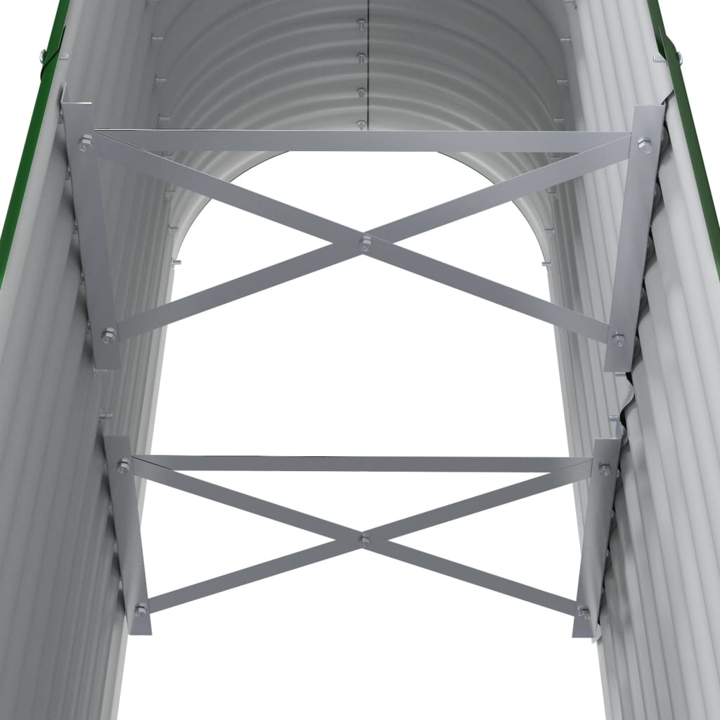 Hochbeet Verzinkter Stahl 114x40x68 cm Grün