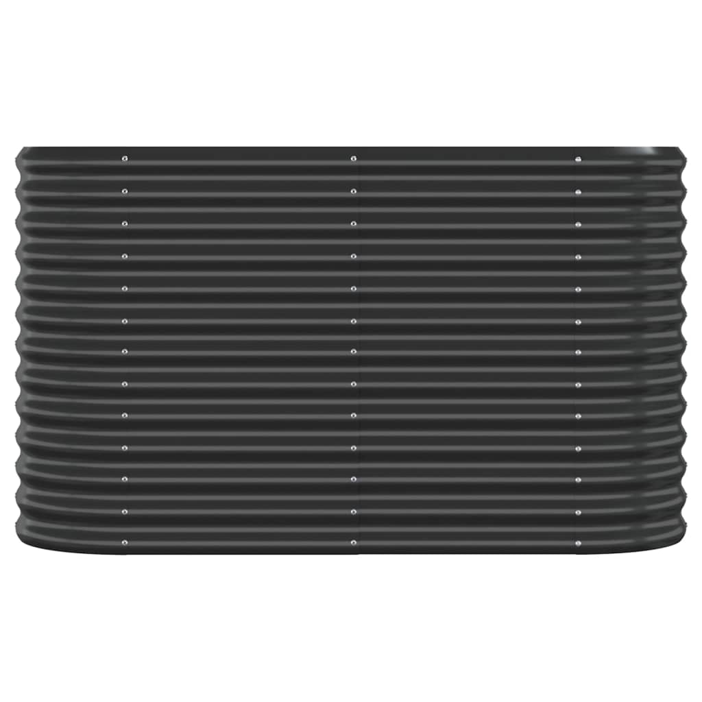 Hochbeet Verzinkter Stahl 114x40x68 cm Anthrazit