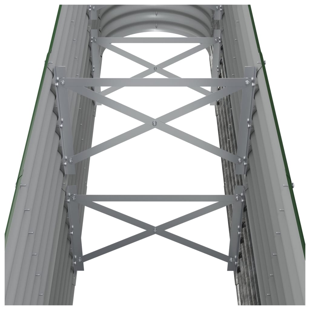 Hochbeet Verzinkter Stahl 260x40x68 cm Grün