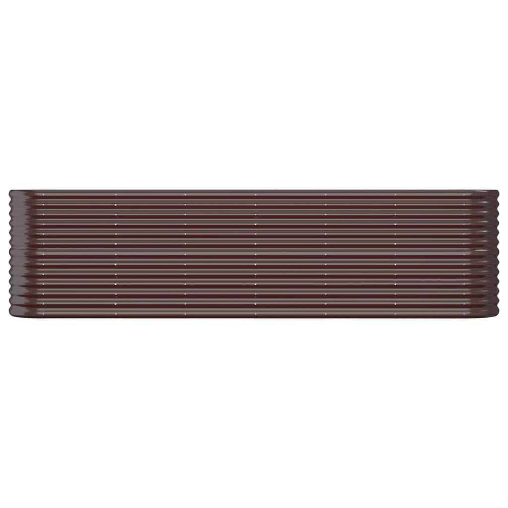 Hochbeet Verzinkter Stahl 260x40x68 cm Braun