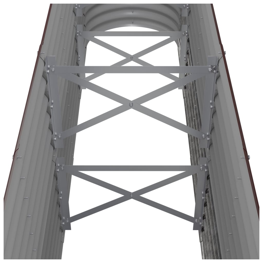 Hochbeet Verzinkter Stahl 260x40x68 cm Braun