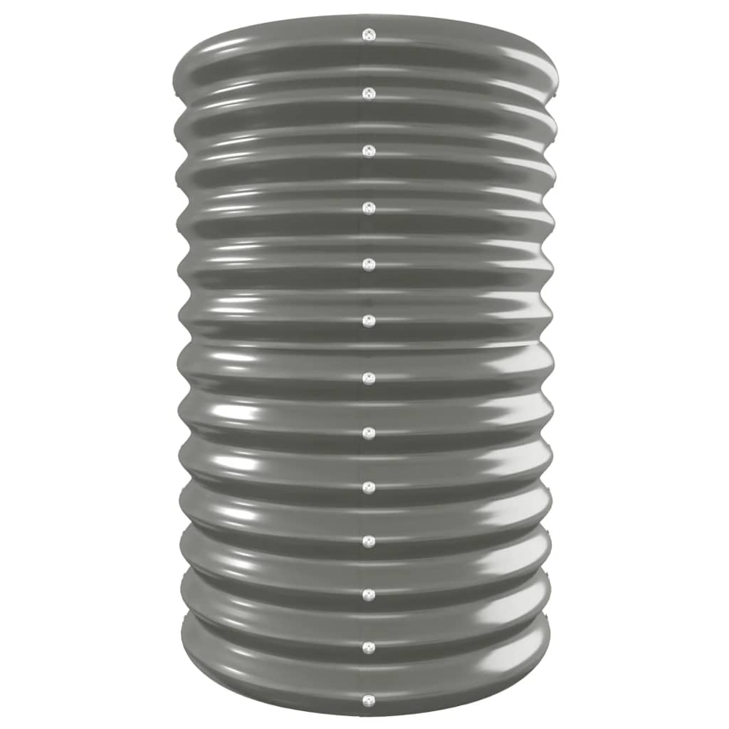 Hochbeet Verzinkter Stahl 332x40x68 cm Grau