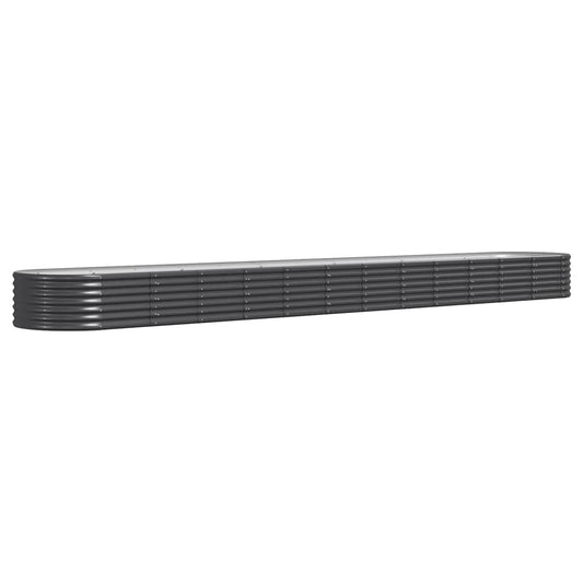 Hochbeet Verzinkter Stahl 512x80x36 cm Anthrazit