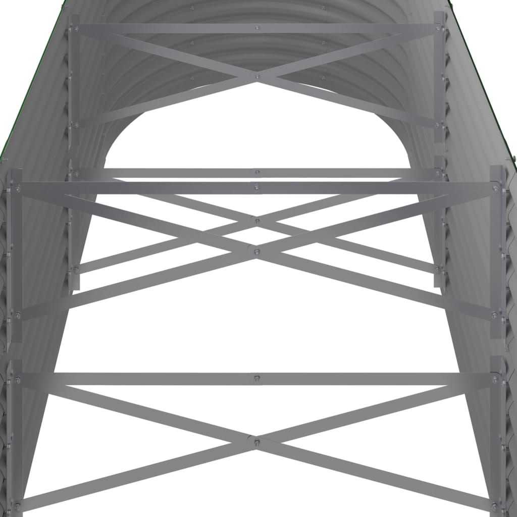 Hochbeet Verzinkter Stahl 296x80x68 cm Grün