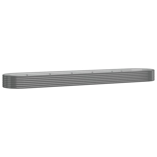 Hochbeet Verzinkter Stahl 507x100x36 cm Grau