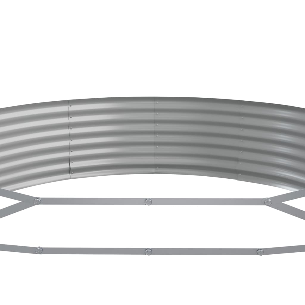 Garten-Hochbeet Verzinkter Stahl 296 x 140 x 36 cm Anthrazit