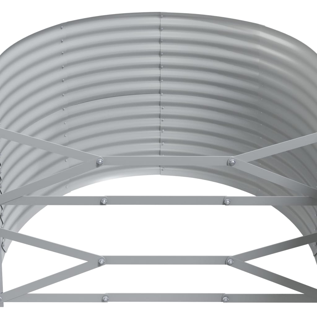 Hochbeet Verzinkter Stahl 322x100x68 cm Grau