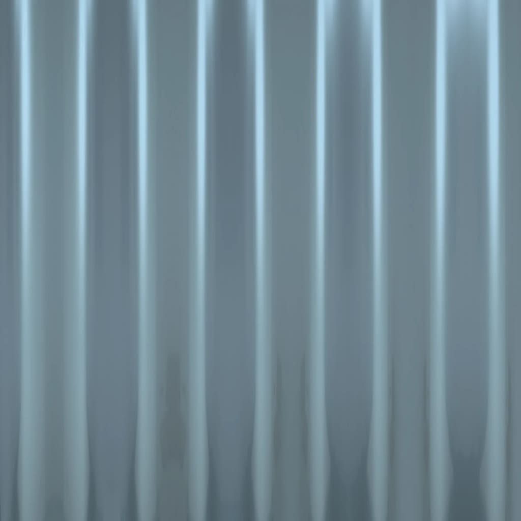 Dachpaneele 12 Stk. Verzinkter Stahl Grau 80x36 cm