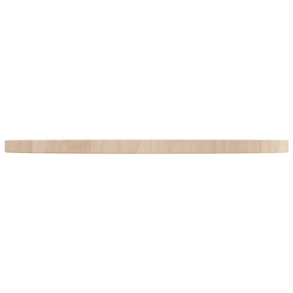 Tischplatte Ø60x2,5 cm Massivholz Kiefer