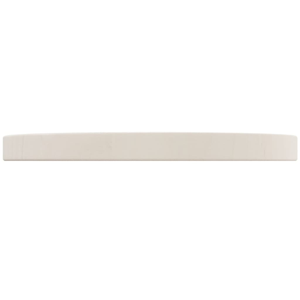 Tischplatte Weiß Ø30x2,5 cm Massivholz Kiefer