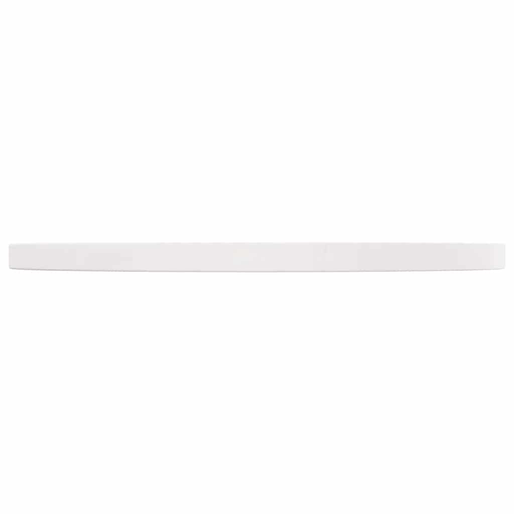 Tischplatte Weiß Ø60x2,5 cm Massivholz Kiefer