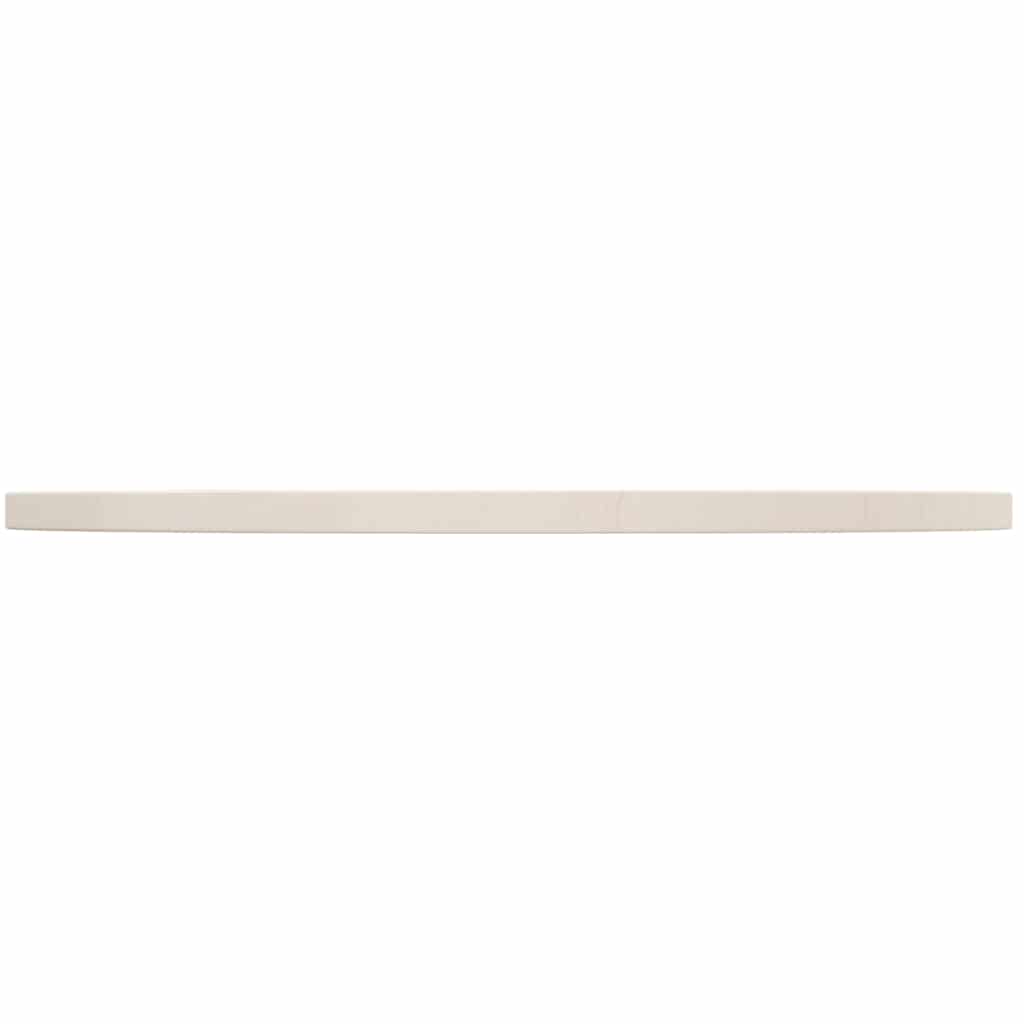 Tischplatte Weiß Ø70x2,5 cm Massivholz Kiefer