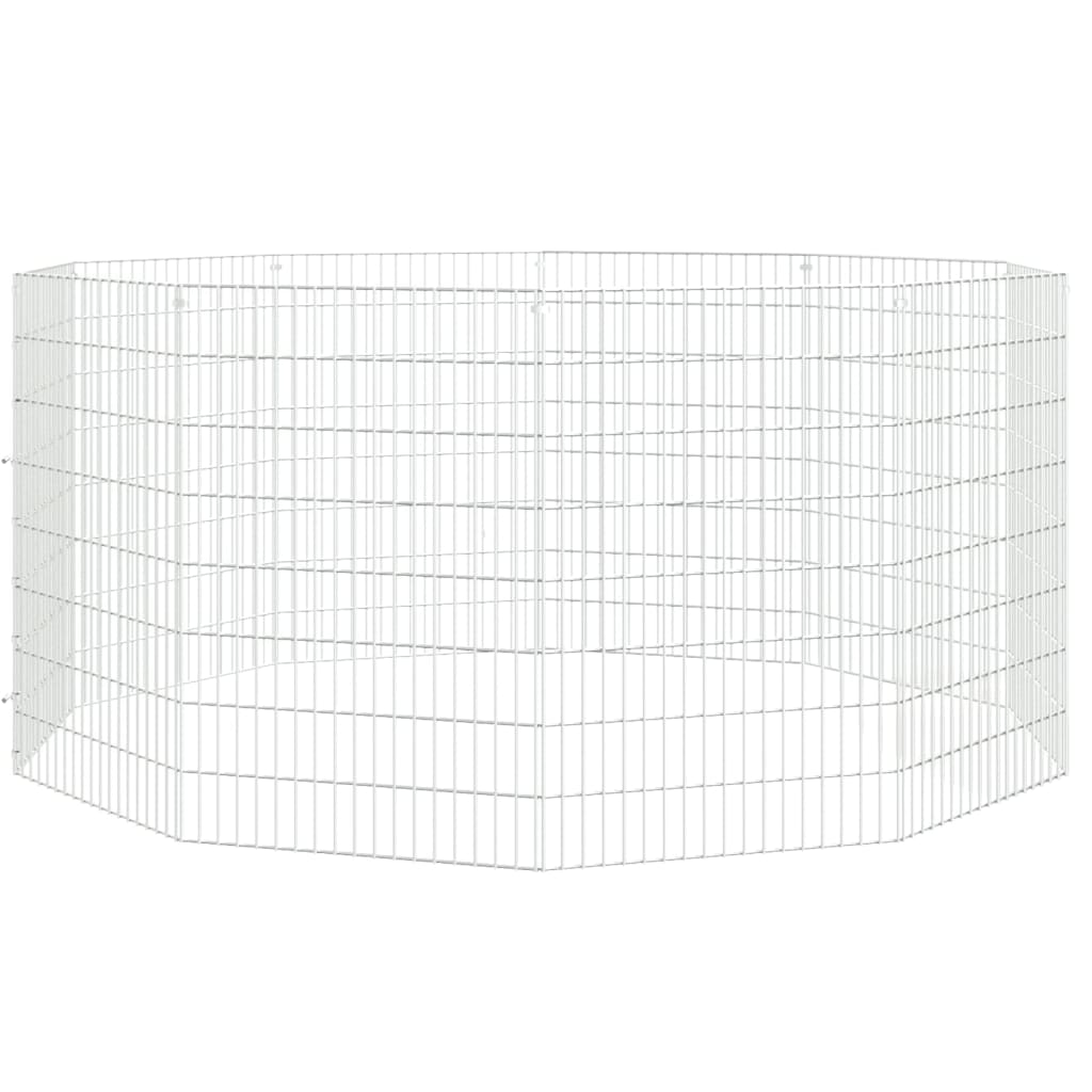 Freilaufgehege 10-teilig 54x80 cm Verzinktes Eisen