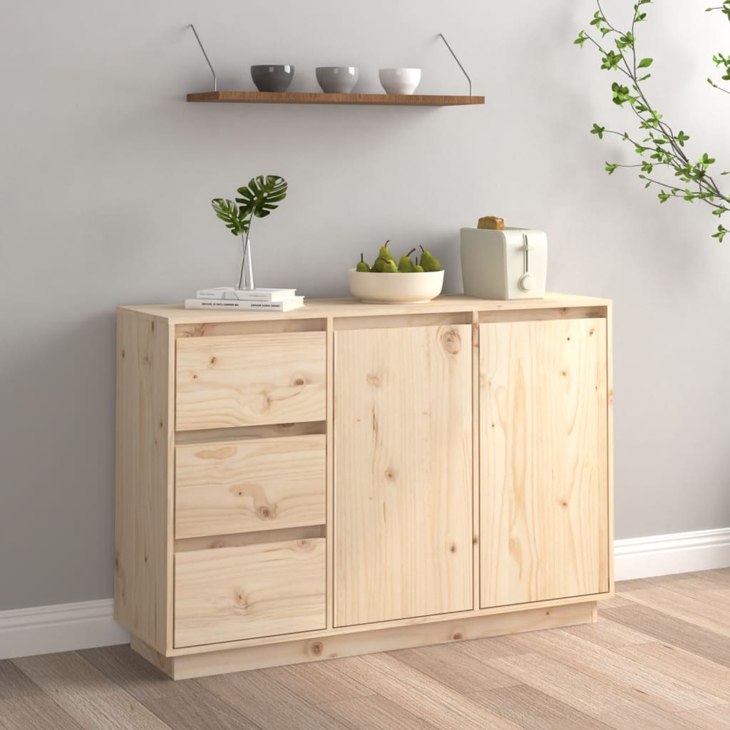 Skænk 111x34x75 cm massiv fyrretræ