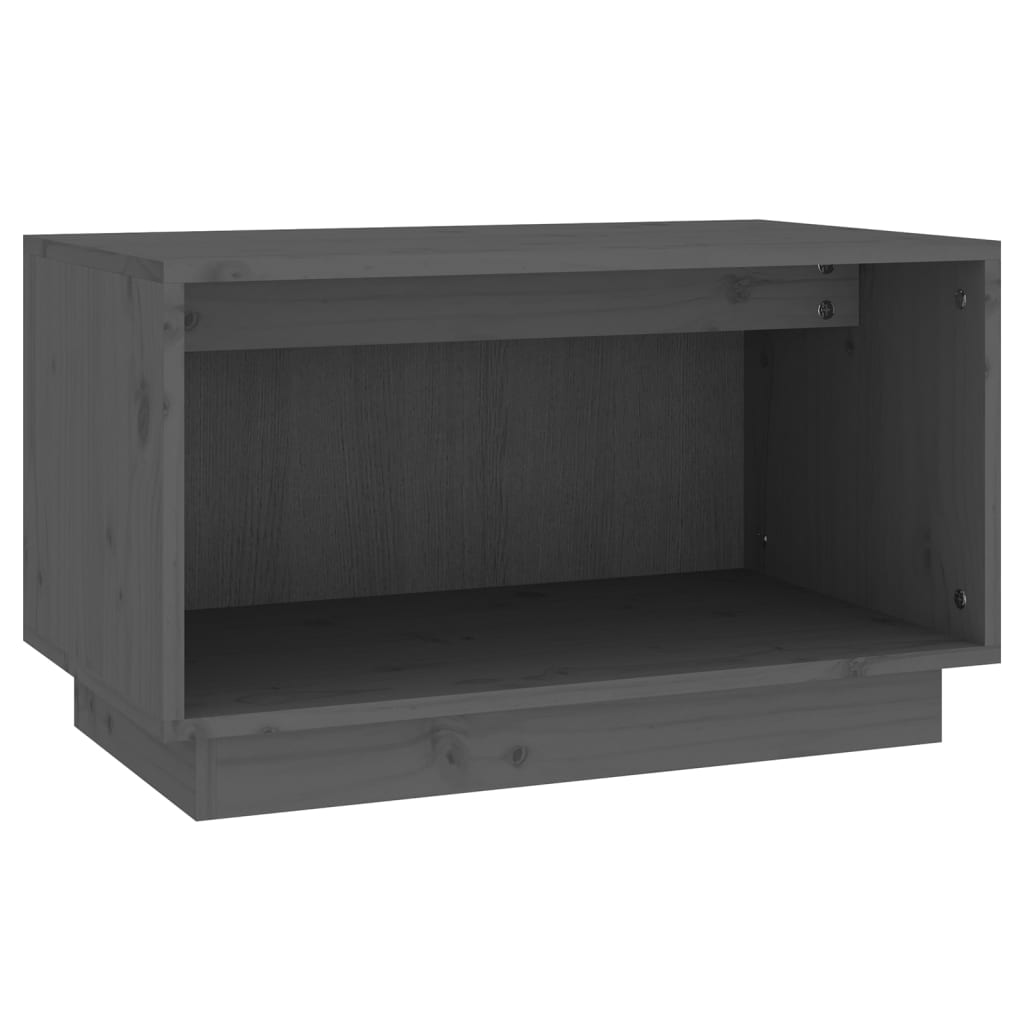 TV-skab Grå 60x35x35 cm Massiv Fyr