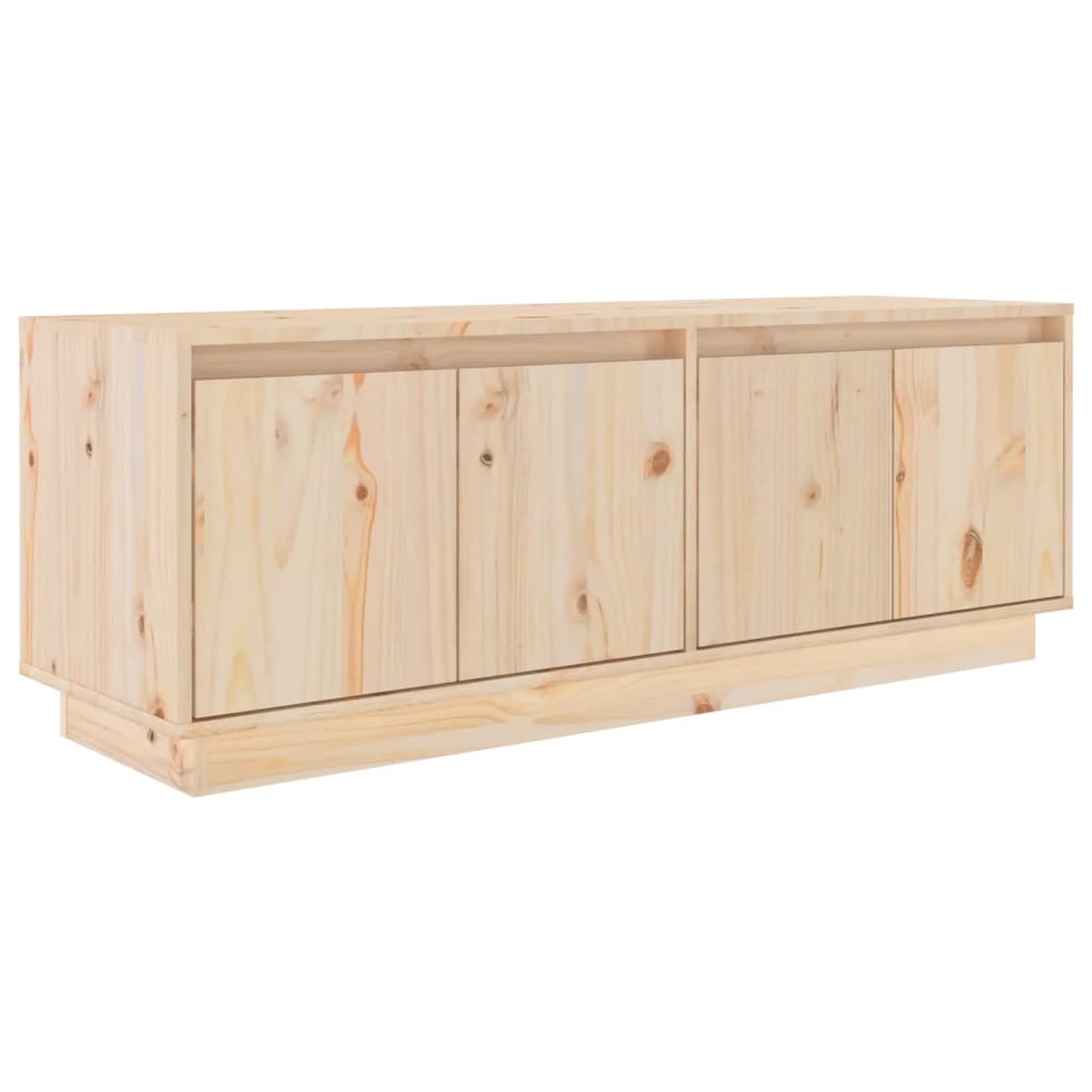 TV-møbel 110x34x40 cm massiv fyrretræ