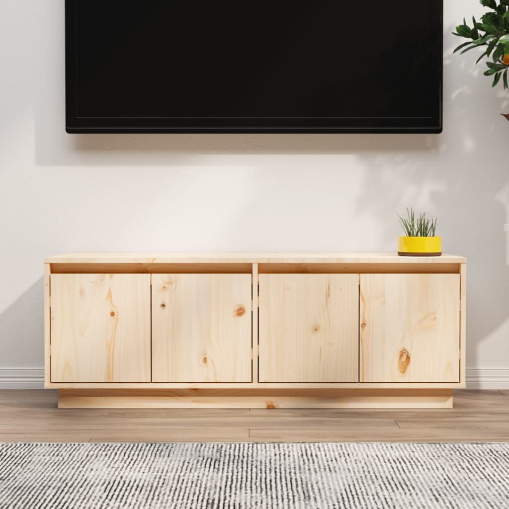 TV-møbel 110x34x40 cm massiv fyrretræ