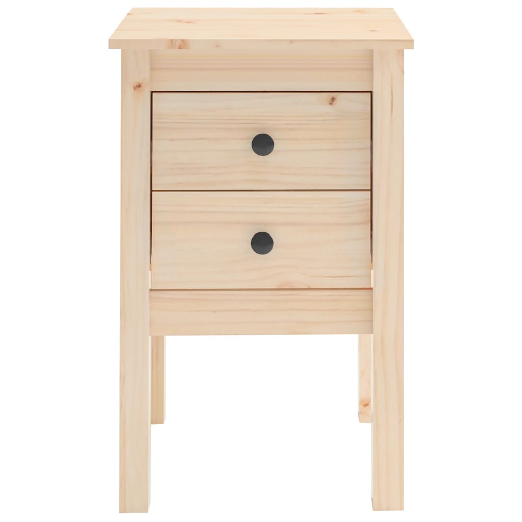 Sengebord 40x35x61,5 cm massivt fyrretræ